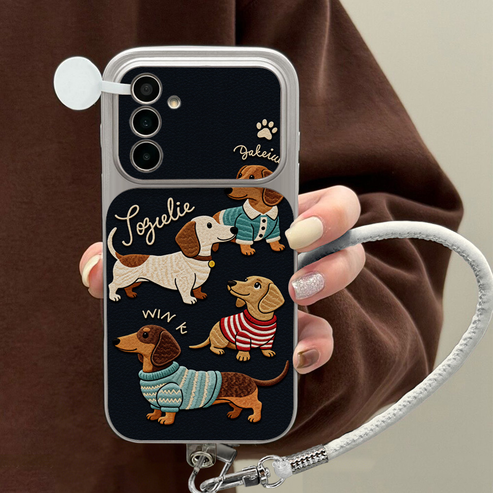 Lanyard Phone Strap - 만화 닥스훈트 휴대폰 케이스 삼성 A56