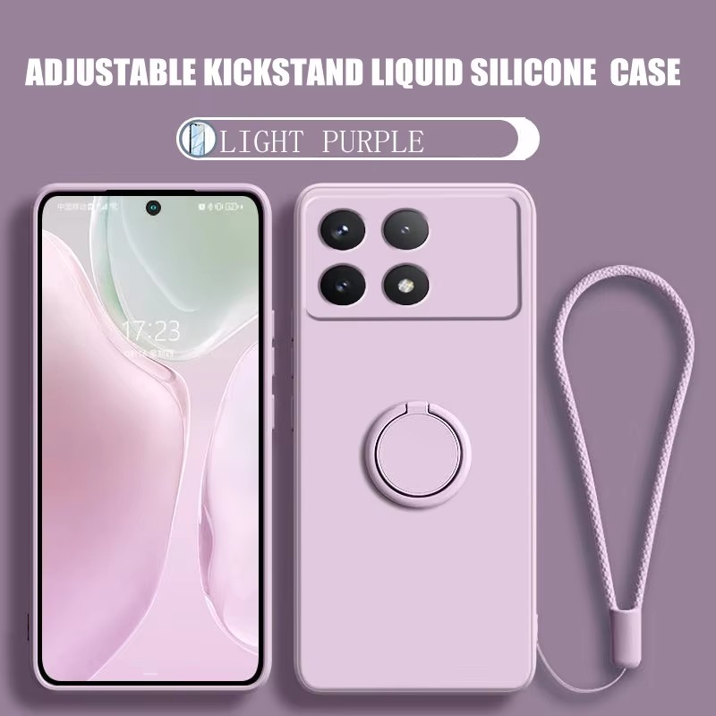 Phone Accessories Case - 럭셔리 액체 실리콘 자석 홀더 스탠드