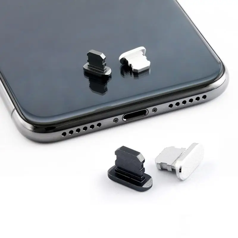 Phone Accessories Unique - 2개입 메탈 먼지 마개 충전 포트