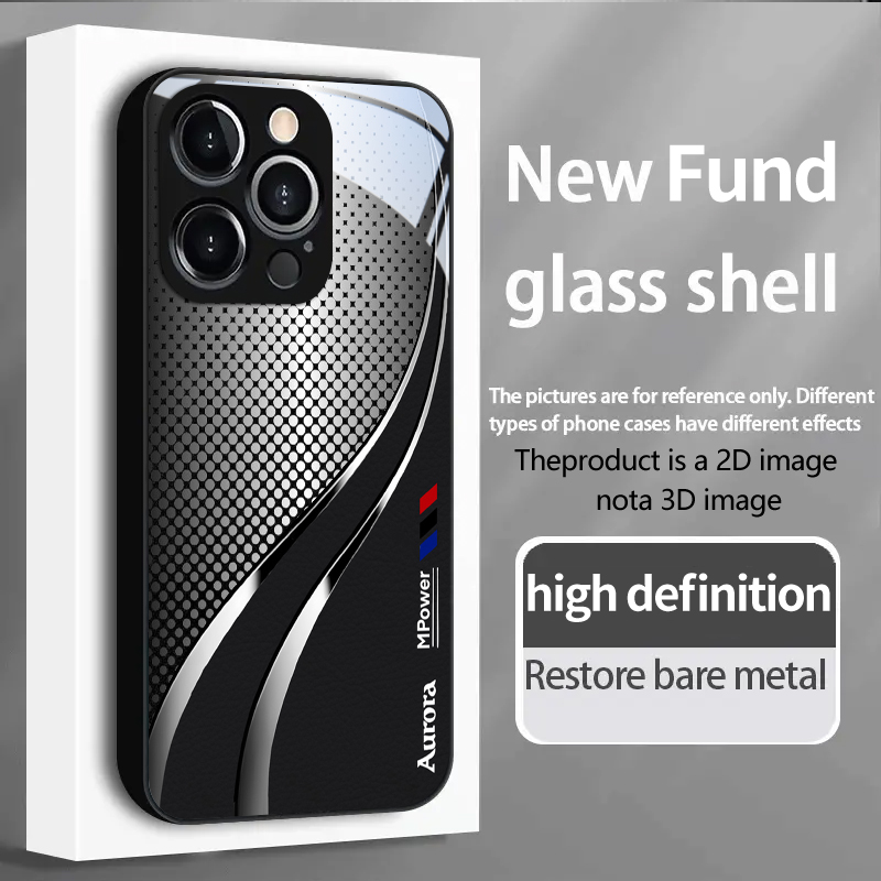 Tempered Glass Screen - PROTECT 실버리-글로우 스트림라인즈 D 시리즈 아이폰