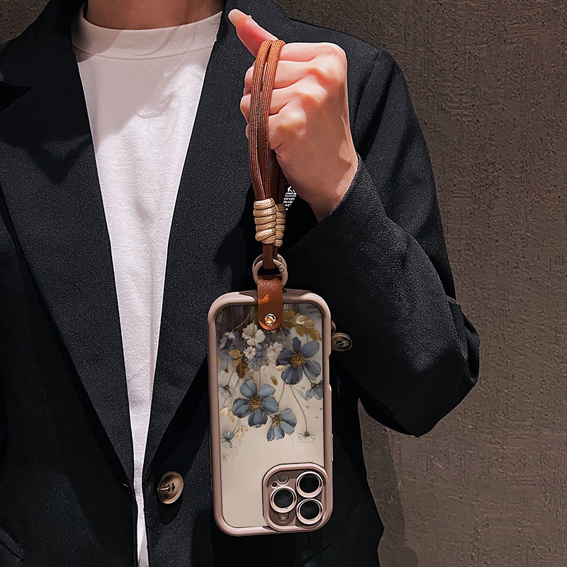 블루 플라워 랜야드 스트랩 로프 폰 케이스 삼성 갤럭시 - Lanyard Phone Strap 리뷰 및 가격