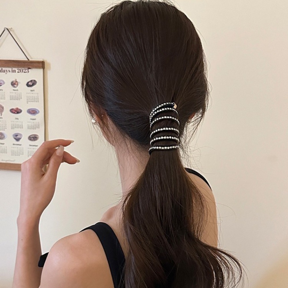 라인스톤 전화선 헤어 루프 고탄성 고무 전화선 헤어 루 - Phone Accessories China 리뷰 및 가격