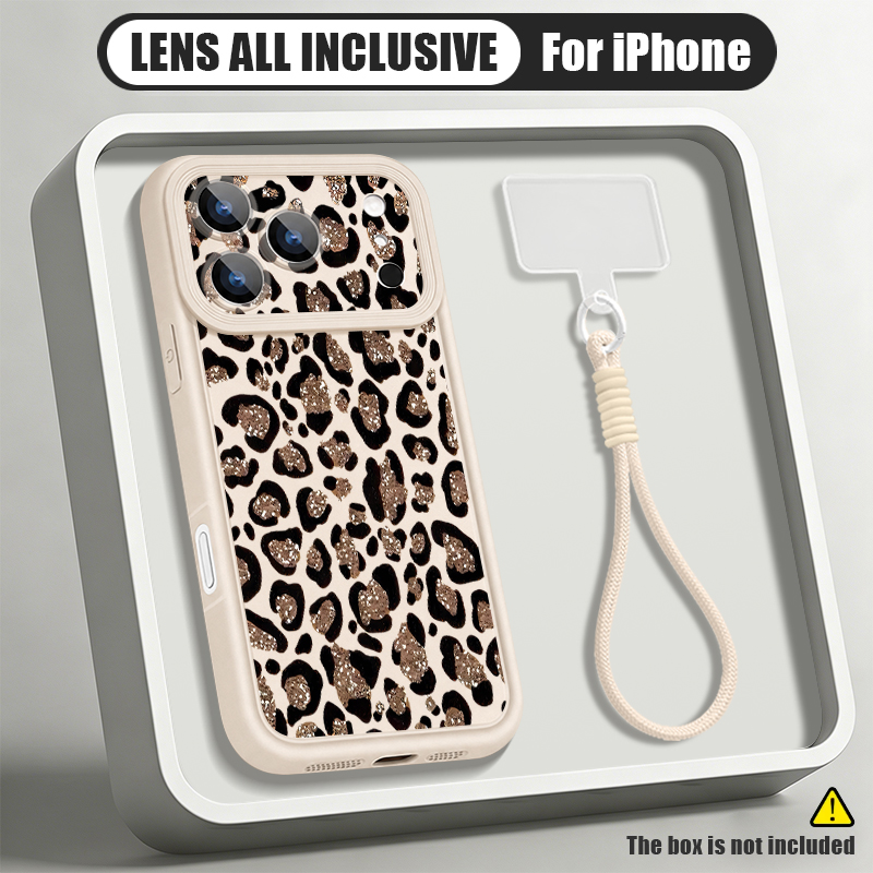 브라운 레오파드 프린트 랜야드 폰 케이스 아이폰 17e - Lanyard Phone Strap 리뷰 및 가격
