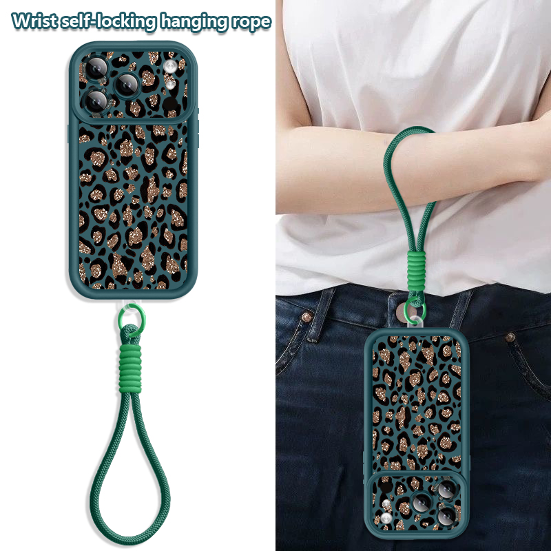 브라운 레오파드 프린트 랜야드 폰 케이스 아이폰 17e - Lanyard Phone Strap 리뷰 및 가격
