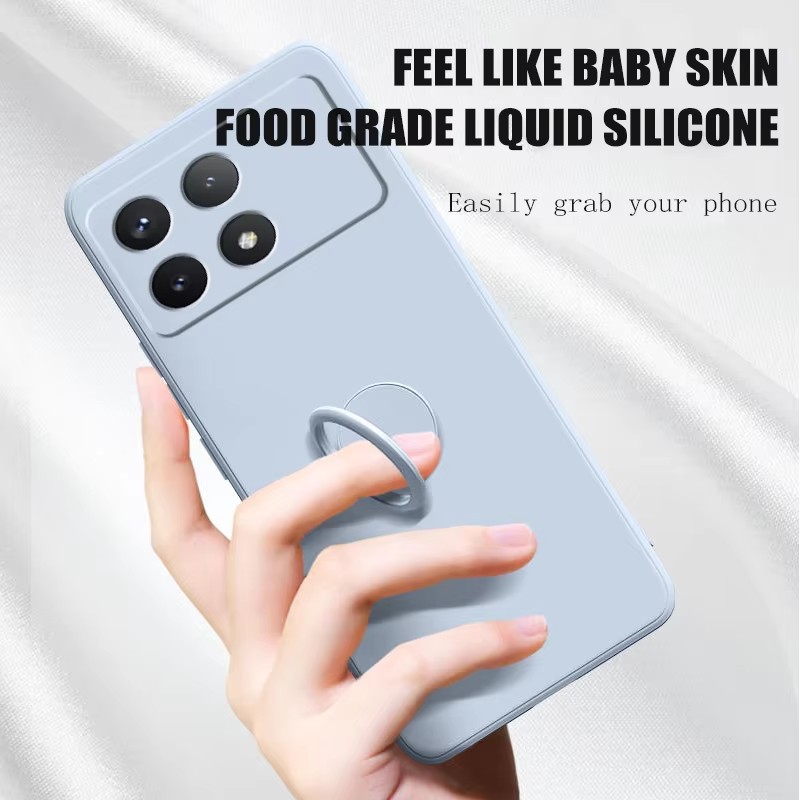 럭셔리 액체 실리콘 자석 홀더 스탠드 폰 케이스 샤오미 - Phone Accessories Case 리뷰 및 가격