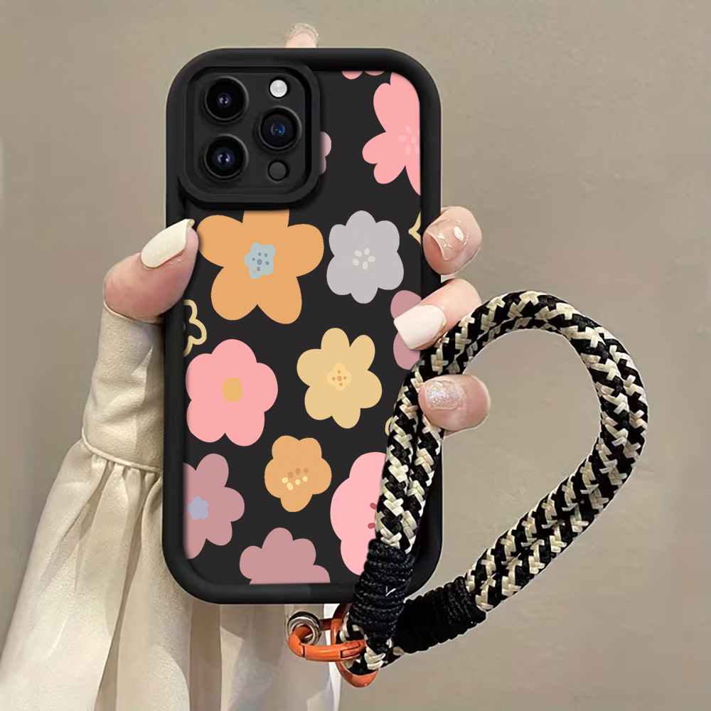 마카롱 플라워 스트랩 로프 폰 케이스 아이폰 12 13 - Lanyard Phone Strap 리뷰 및 가격