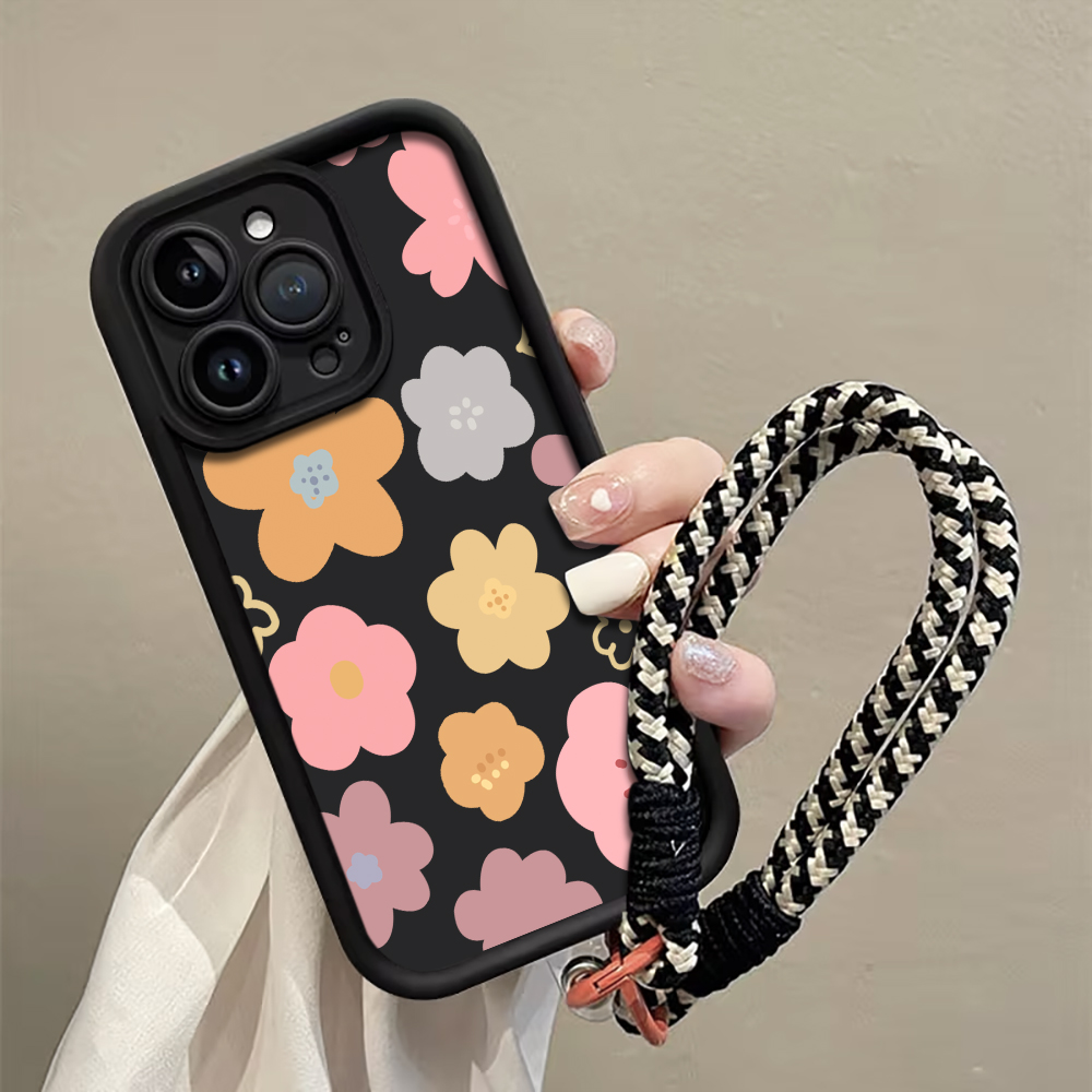 마카롱 플라워 스트랩 로프 폰 케이스 아이폰 12 13 - Lanyard Phone Strap 리뷰 및 가격