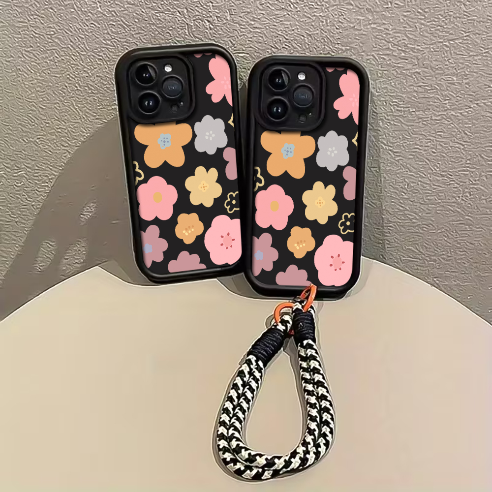 마카롱 플라워 스트랩 로프 폰 케이스 아이폰 12 13 - Lanyard Phone Strap 리뷰 및 가격