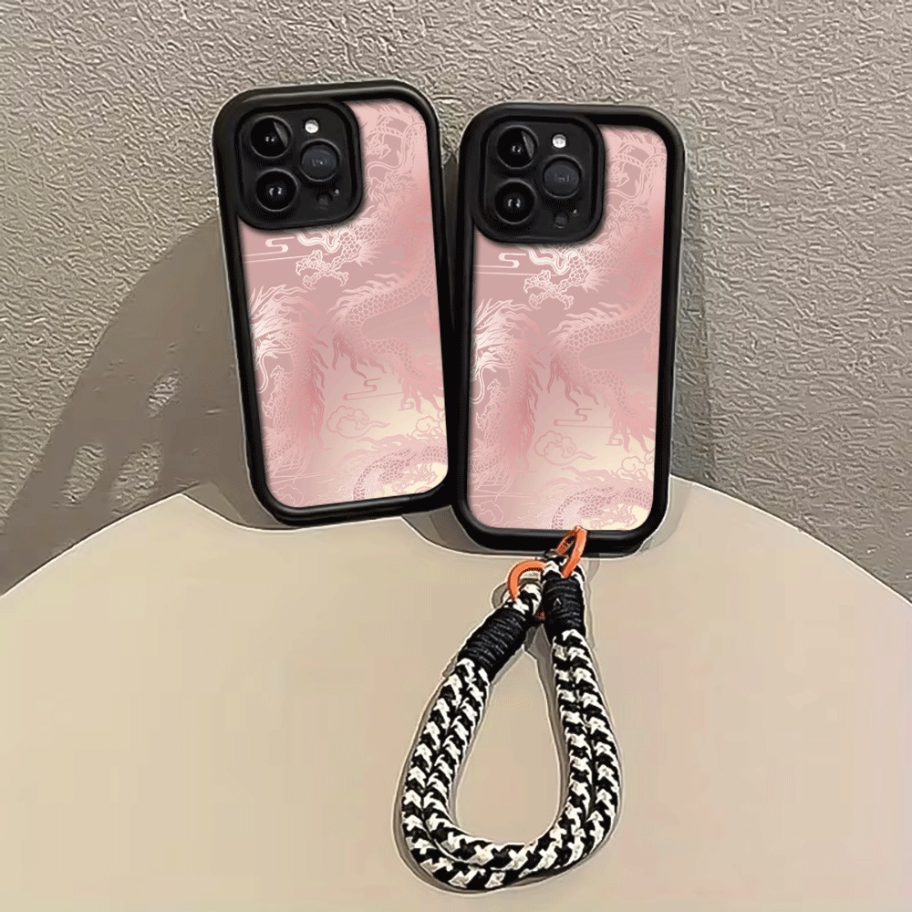 흰색 드래곤 패턴 스트랩 로프 폰 케이스 (아이폰 13 - Lanyard Phone Strap 리뷰 및 가격