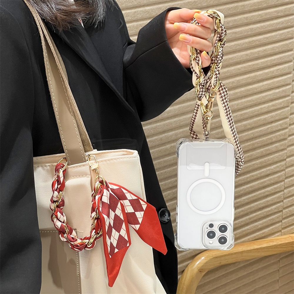 휴대폰 짧은 끈 범용 실크 스카프 손목 스트랩 로프 가 - Phone Accessories Case 리뷰 및 가격