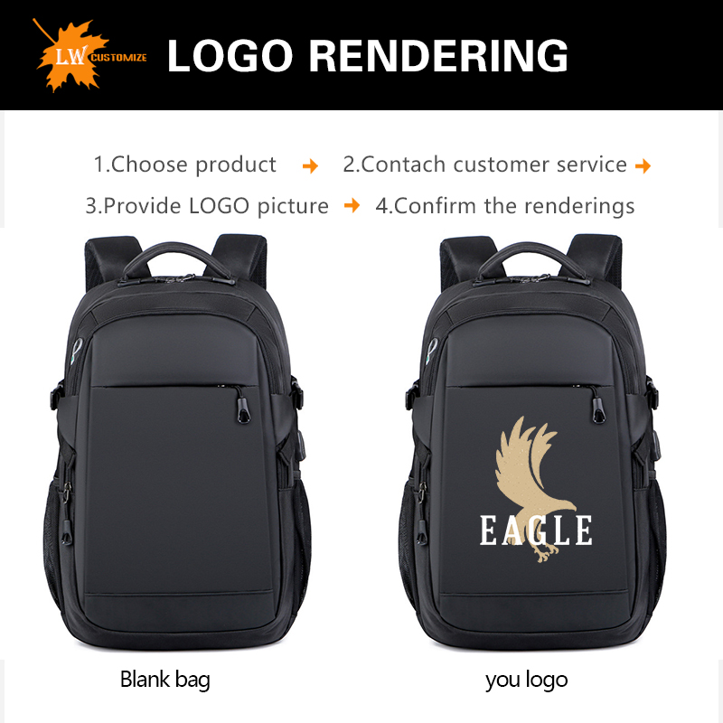 럭셔리 백팩 프린트 로고 남성용 대용량 컴퓨터 가방 비 - Phone Accessories Company 리뷰 및 가격