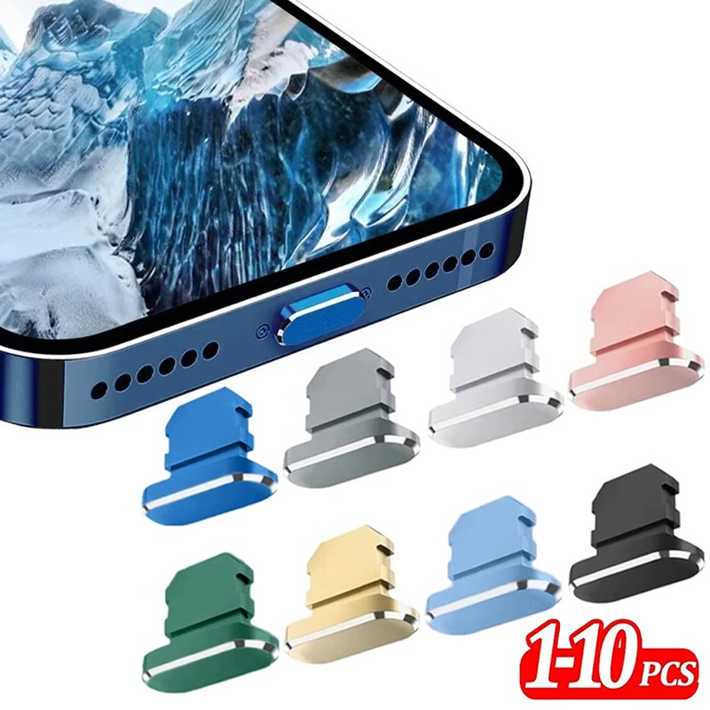 2-10개 메탈 먼지 마개 충전 포트 먼지 마개 아이패 - Phone Accessories Unique 리뷰 및 가격