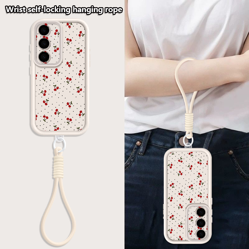 리틀 체리 패턴 끈형 폰 케이스 삼성 갤럭시 S26 S - Lanyard Phone Strap 리뷰 및 가격