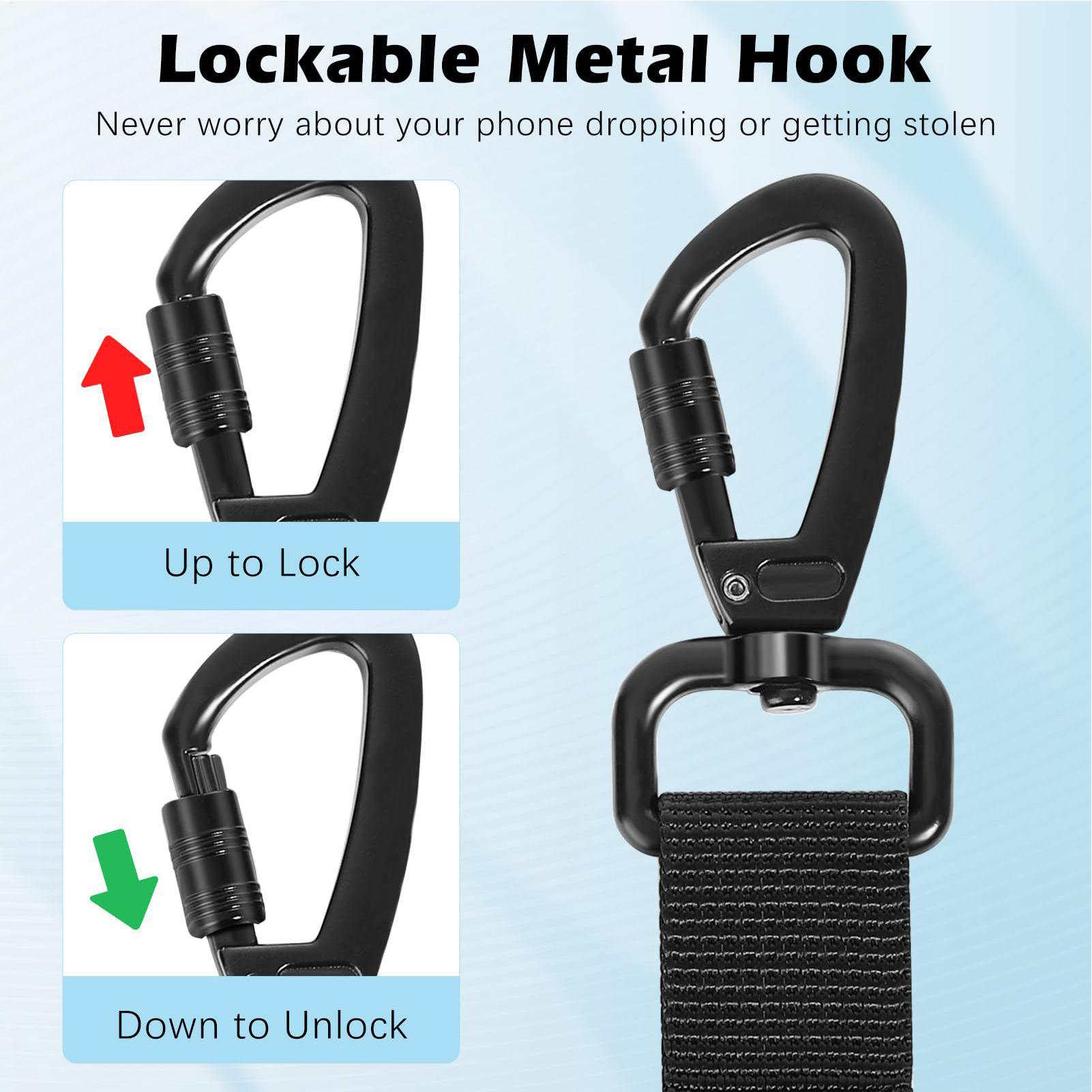 접이식 휴대폰 끈 도난 방지 보안 스트랩 잠금 카라비너 - Lanyard Phone Strap 리뷰 및 가격